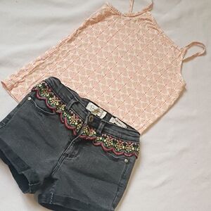 Kids Sweet Bamboo Peacock Top With  Shorts